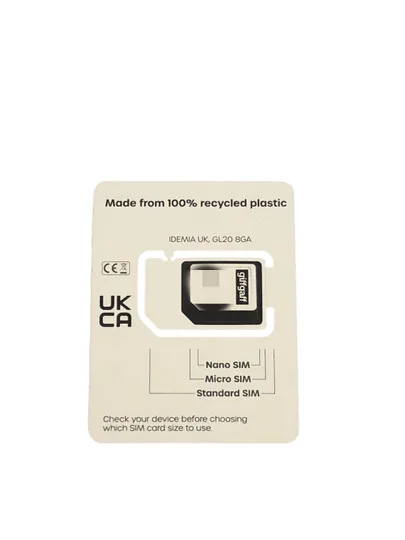 UK giffgaff physical SIM card 2