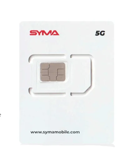 French SYMA SIM card, original registration card 1