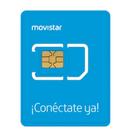 Movistar registration card in Spain 1