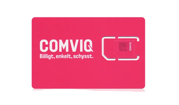 Swedish Comviq SIM card, native registration card 1